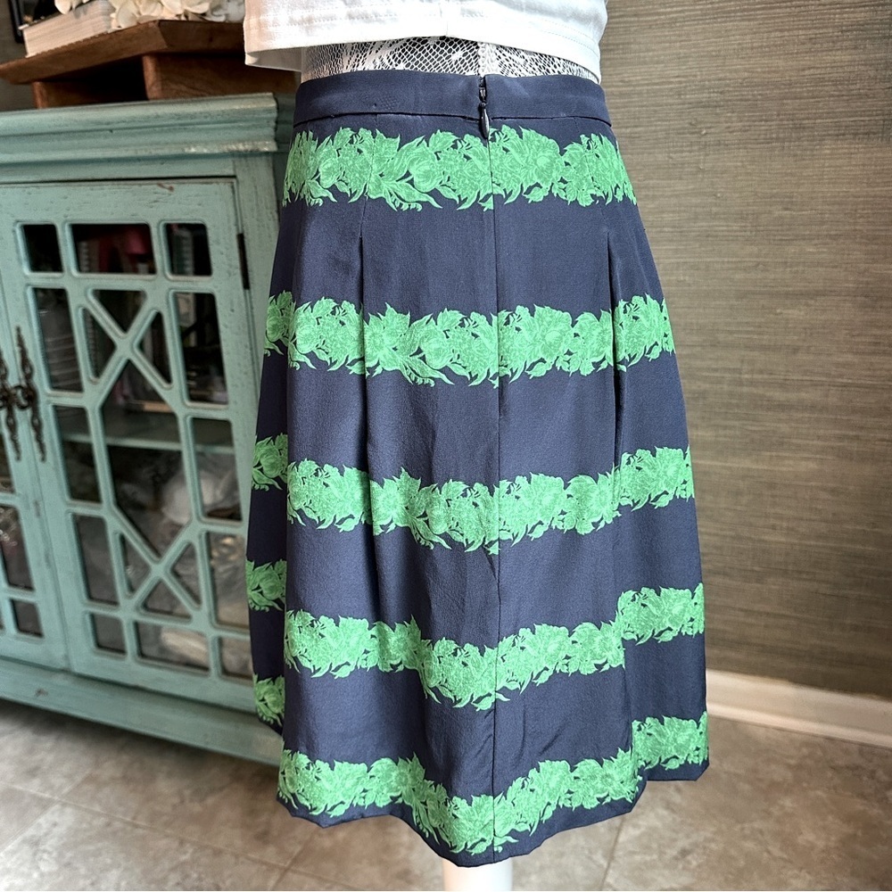 J.Crew Navy Silk Mini Skirt Size 6 Y2K Style - Picture 6 of 15